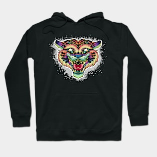 Technicolor Tiger Hoodie